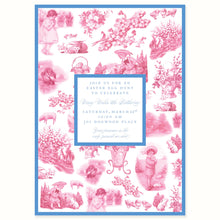 Load image into Gallery viewer, Easter Toile Invitation