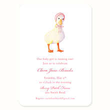 Load image into Gallery viewer, Baby Goose Invitation
