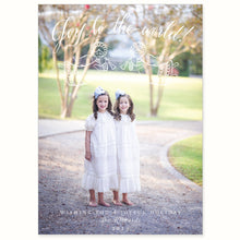 Load image into Gallery viewer, Joy to the World Full Photo Card