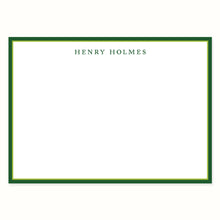 Load image into Gallery viewer, Green Bordered Stationery