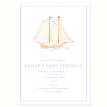 Load image into Gallery viewer, Sailboat Invitation
