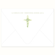 Load image into Gallery viewer, Watercolor Cross Invitation