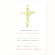 Load image into Gallery viewer, Watercolor Cross Invitation