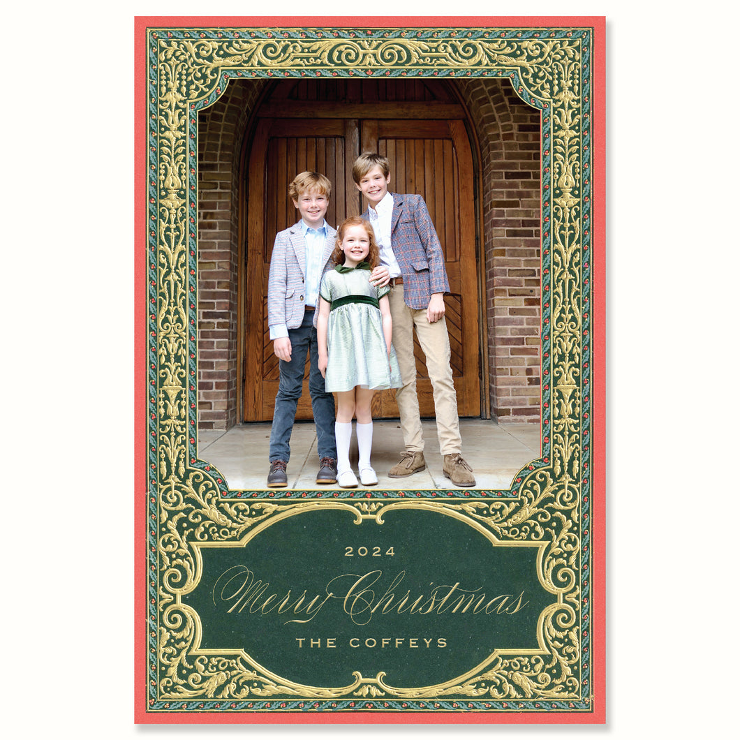 Antique Border Foil Card
