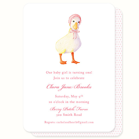 Baby Goose Invitation