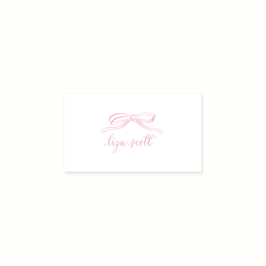 Pink Bow Enclosure Card