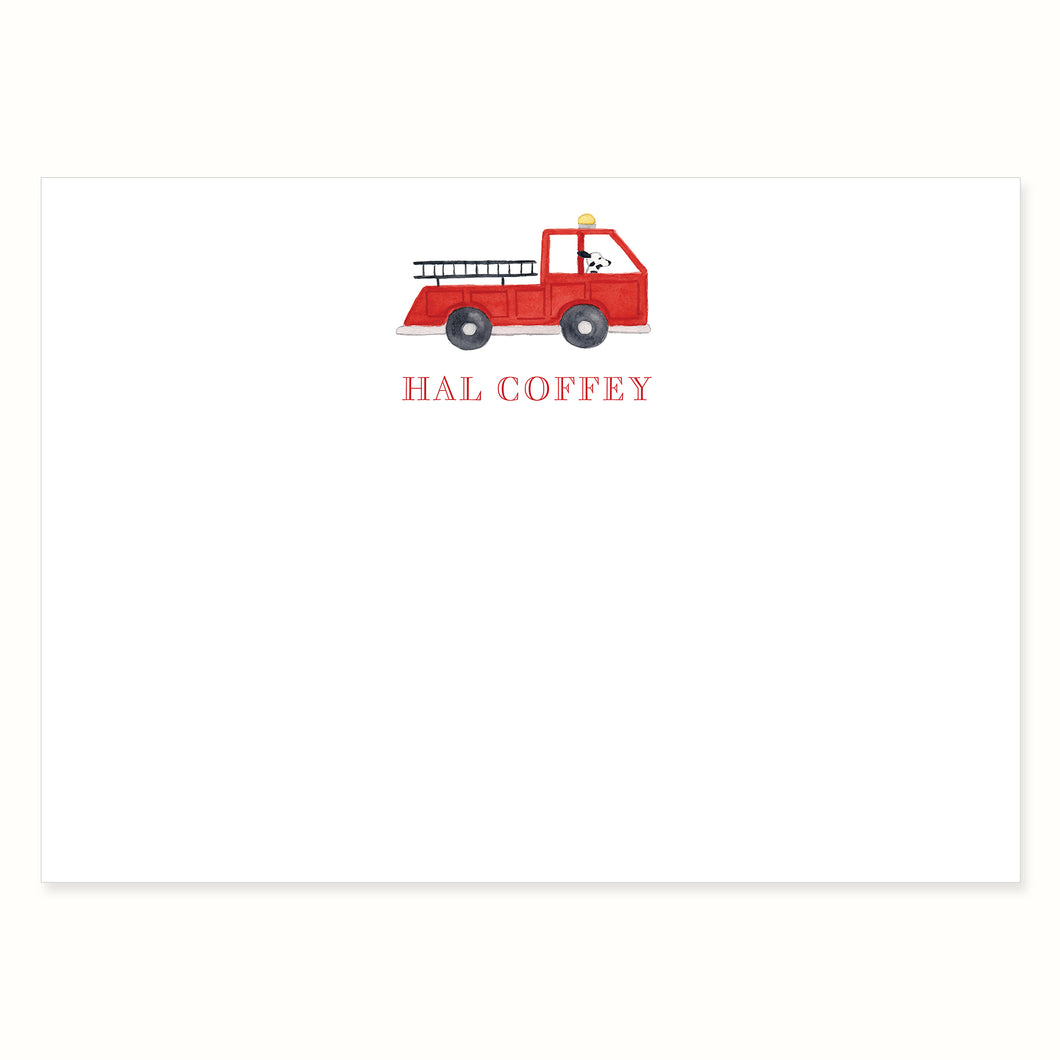 Fire Truck Stationery