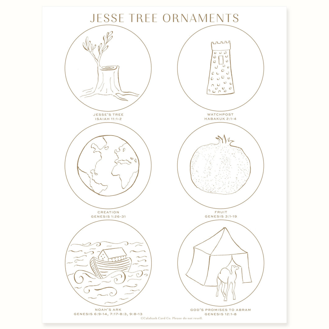 Jesse Tree Ornaments Free Download