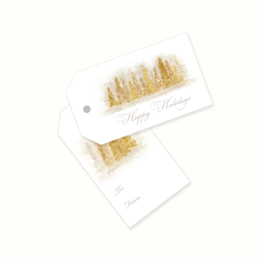 Winter Trees Gift Tags