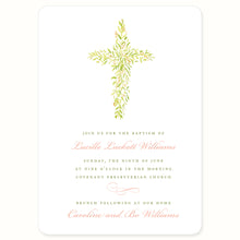 Load image into Gallery viewer, Watercolor Cross Invitation
